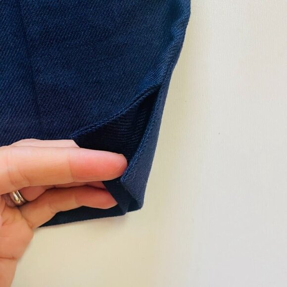 NWT J. Crew TALL LONG Stretch Linen Pant Trouser Navy Blue Classic Career Summer - Picture 10 of 14